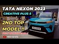 Tata Nexon Creative Plus S Full Review🩵!! Nexon Ocean Blue Colour | Price | 2nd Top Model | Features