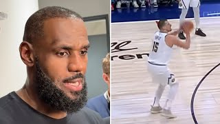 LeBron James REACTS To Nikola Jokic Becoming First In HISTORY To Score Triple Double In 30 Minutes