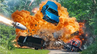 UNDER ATTACK │ Extreme BeamNG Drive Car Chase