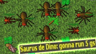 (EXP) Giant Spider Hunt - Had some Serious Lootluck! (Unknown 2004 - RL Tibia 7.21) Saurus de Dino