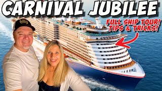 BOARDING CARNIVAL'S BIGGEST CRUISE SHIP! FULL SHIP & CABIN TOUR OF THE CARNIVAL JUBILEE!