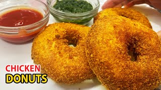 Crispy Chicken Donuts Recipe | Make and Freeze Chicken Donuts | Ramadan Special Recipes
