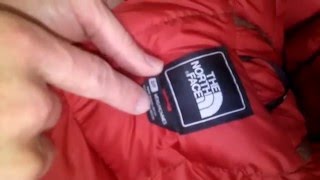 The North Face лёгкий пуховик(куртка), как отличить оригинал, от подделки