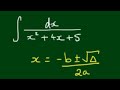 Integral of ∫dx / (x^2 + 4x + 5) by Trigonometric Substitution