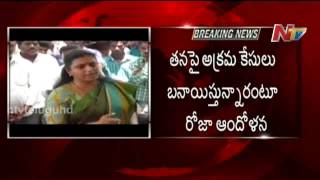 TDP Leaders Protest against MLA Roja at Puttur Police Station