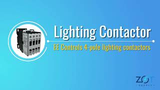 Efficient Lighting Control with EE Controls LSN7-400-A 4-Pole Lighting Contactor | ZOT Supply