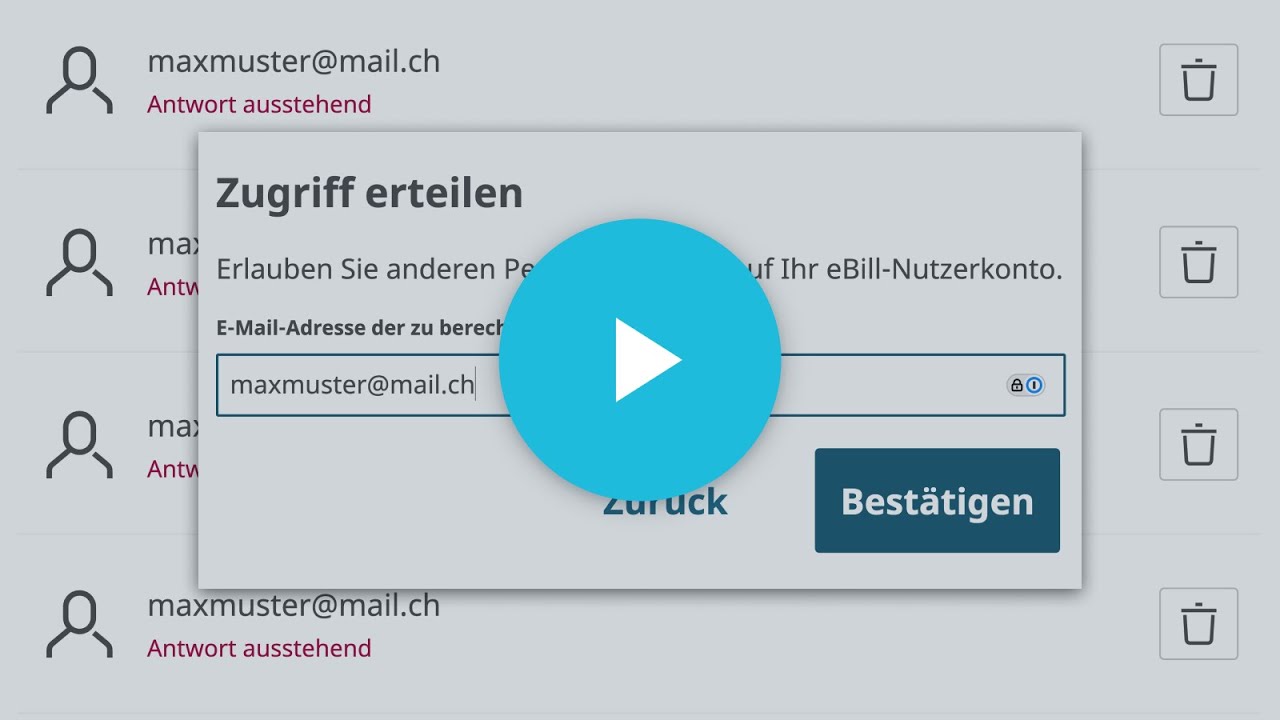 Ebill Sharing Funktion Einrichten Youtube