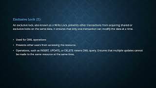 Locking modes in SQL