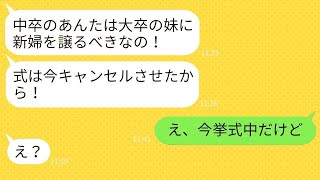 学歴を自慢し、中卒の姉を見下して結婚式を妨害する母と妹。「新婦は妹に譲れ！」と言って、誤って他の結婚式に乱入してしまったDQN親子の顛末がwww