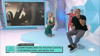 Zoeira Jogo Aberto: “Vai sair de maca”, diz Denilson a Renata Fan sobre possível eliminação do Inter