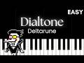 Dialtone - Deltarune (EASY Piano Tutorial)