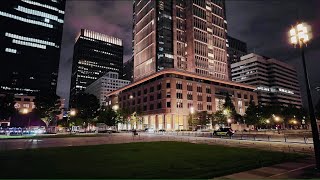 夜の東京駅周辺(丸の内)を歩く【4K HDR】Walking around Tokyo Station (Marunouchi) at night