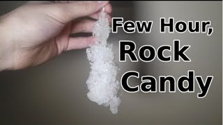 Few Hour Rock/Crystal Candy! How to make in 4 hour or less (Great Last Day Science Fair Project!!)