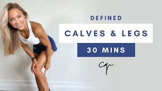 30 Min DEFINED CALVES & LEG WORKOUT at Home | Bodyweight Only