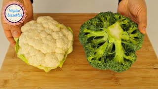 My foreign guests taught me how to cook broccoli and cauliflower very deliciously