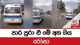 පාර පුරා ඒ මේ අත ගිය රෝසා