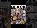 Eating ONLY Black Food in Korean Convenience Store #koreanfood #cvs #asmr