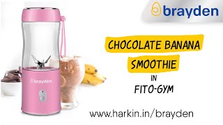 Easy Chocolate Banana Smoothie | Portable Smoothie Blender | Brayden Fito Gym