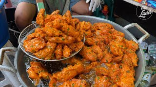 Fried Fish paste Balls ทอดมันปลากราย  - Thailand Street Food