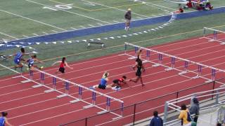 Cameron Lucey finishes strong in girls 100 m Hurdles