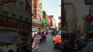 Chinatown Bangkok🇹🇭Hustling and bustling Tuk Tuk Full of tourists曼谷唐人街