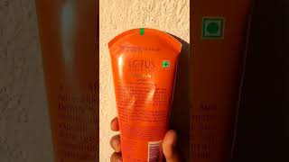 Lotus herbals SAFE SUN DeTAN after-sun face pack removes pigmentation #review