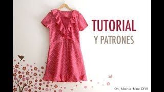 Aprender a coser: Vestido para mujer con volantes (patrones gratis)