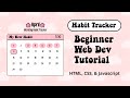 🌸 Learn By Coding a Kawaii Habit Tracker with HTML CSS & Javascript | Beginner Web Dev Tutorial
