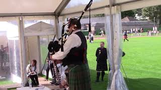 PIPER (STEVE WATTERSON) PLAYING FOR THE HIGHLAND DANCERS AT COWAL HIGHLAND GATHERING 2022