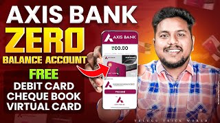 Axis Bank Zero Balance Account 2024 | Axis Bank Zero Balance Account Opening Onl