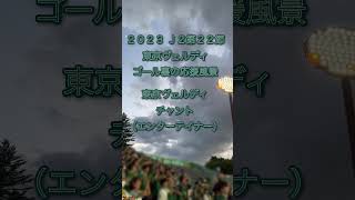 東京ヴェルディのゴール裏の応援（エンターテイナー） in ＮＤソフトスタジアム山形 2023/06/24 #shorts