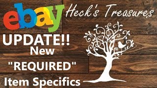 eBay REQUIRED Item Specifics Update