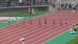 女子100m_8組_札幌中学陸上記録会20180430