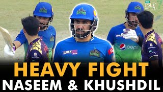 Heavy Fight Between Naseem Shah & Khushdil Shah | Multan vs Quetta | Match 25 | HBL PSL 7 | ML2G