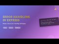 Error Handling in Express.js: The Ultimate Guide for Beginners