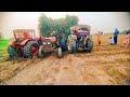 🚜🚜🚜Three tractors collided while pulling out a big trolley of corn😭😭👈🇵🇰🤔#Tractor ki himat#tractors