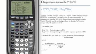 1-Proportion Z-Test (Hypothesis Testing) (TI-83 & TI-84)