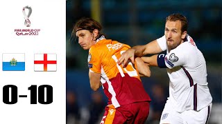 San Marino vs England 0-10 Highlights \u0026 Goals | 2021 HD