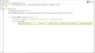 28 Hacking Vigenere Cipher using Dictionary