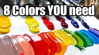 The 8 Must-Have Colors for Any Painter: A BEGINNERS Guide to Primary Colors and Color Mixing 🎨