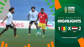 Guinea🆚 Egypt | Highlights - #TotalEnergiesAFCONQ2023 - MD5 Group D