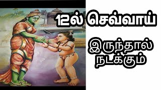 12ம் இடத்தில் செவ்வாய் இருந்தால் நடக்கும் பலன்கள்