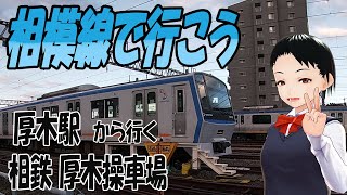 相模線で行こう 厚木駅から行く相鉄厚木操車場\u0026そば処たかはし#相模線205系 #相鉄8000系