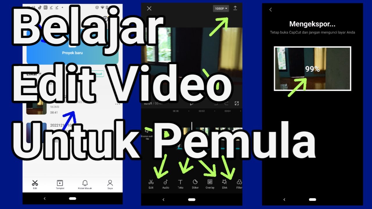 Cara Edit Video Di Capcut Secara Basic Atau Dasar - YouTube