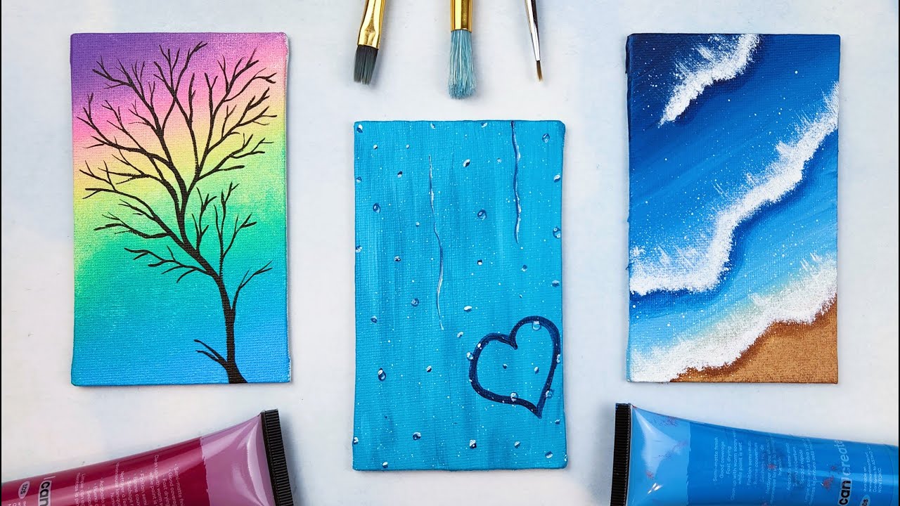 Easy Things To Paint On Canvas Step By Step With Pictures For Beginners