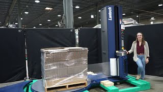 Lantech Q300 Stretch Wrapper Demonstration