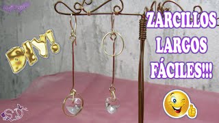 DIY! ZARCILLOS LARGOS SIMPLES | SaritoDetalle | Fáciles Cuchituras...