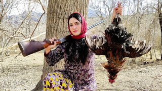 Village Lifestyle Iran: Amazing Cooking \u0026 Donkey Riding By A Girl