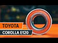 How to change front wheel bearing TOYOTA COROLLA E120 TUTORIAL | AUTODOC