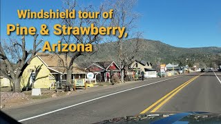 A short windshield tour of Pine and Strawberry, Arizona.